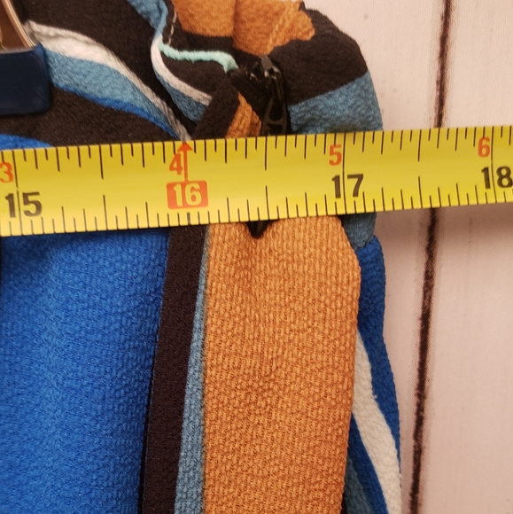 NY Collection StripedAsymmetrical Skirt (L) - Picture 5 of 7